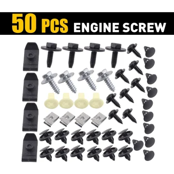 50 Pcs Underbody Shield Clips Mudguard Fasteners Kit 2