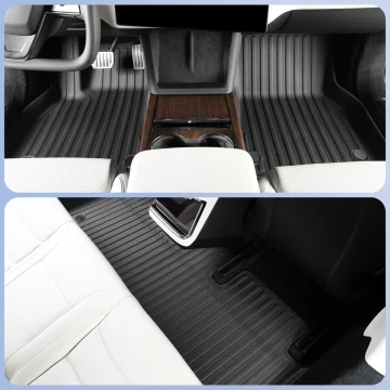 LUCKEASY Tesla Model S Floor Mats TPE Waterproof 2 | PricZone