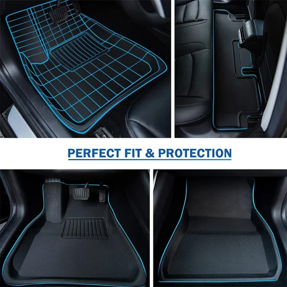 All All weather floor Mats for Tesla Model Y and Model 3 2 | PricZone