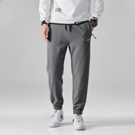 Wool Sweatpants Thick Double Sided Fleece Joggers 3 | PricZone