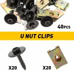 40 PCS Car Fastener Clip Kit for Bumper and Fender 2 | PricZone