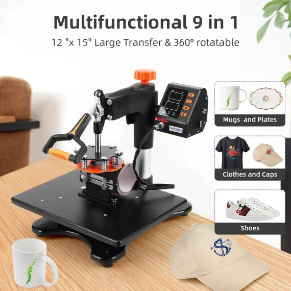 9 in 1 Heat Press Machine Combo for Tumbler and Tshirts 3 | PricZone