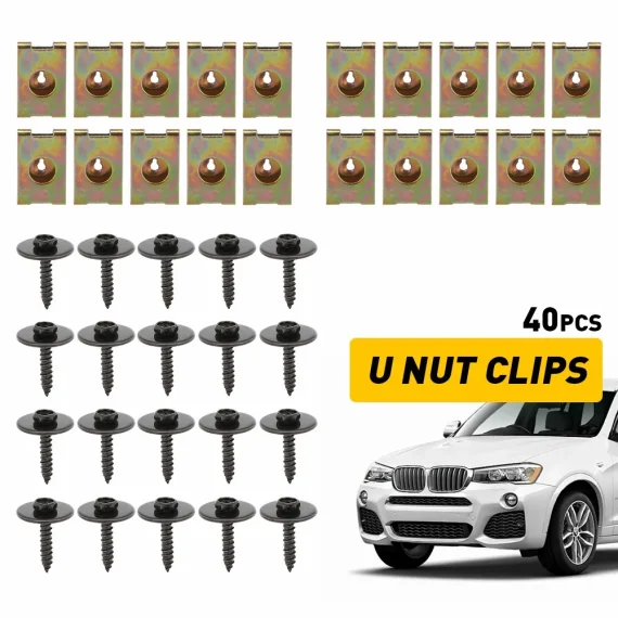 40 PCS Car Fastener Clip Kit for Bumper and Fender 1 | PricZone