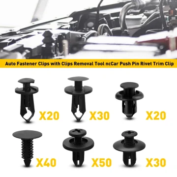 190 PCS Car Fastener Clip Kit Bumper Fender Rivet Set 2