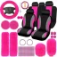 Universal Plush Steering Wheel Cover Kit