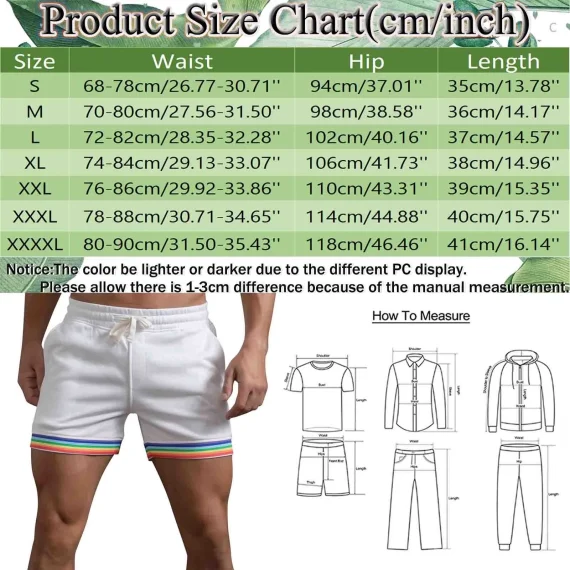 Polyester Rainbow Shorts with Pockets 6 | PricZone