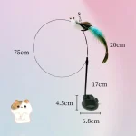 Feather Bird Interactive Cat Toy with Suction Cup 4 | PricZone