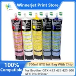 700ml DTG Textile White Ink Bag with Chip for Brother GTX Printers 1 | PricZone