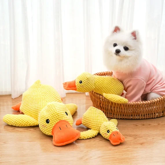 Dog Calming Plush Duck Toy with Quacking Sound 6 | PricZone