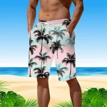 Long Swim Trunks Big and Tall 3D Printed Shorts 3 | PricZone