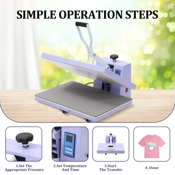 Large Heat Press Machine with Digital Sublimation Printer 5 | PricZone