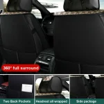 Universal PU Leather Car Seat Covers 5 Seats Anti Scratch 5 | PricZone