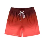 Gradient Colored Drawstring Quick Dry Beach Shorts 1 | PricZone