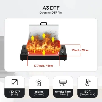 Punehod DTF Curing Oven 13x18 Inch with Smoke Filter 2