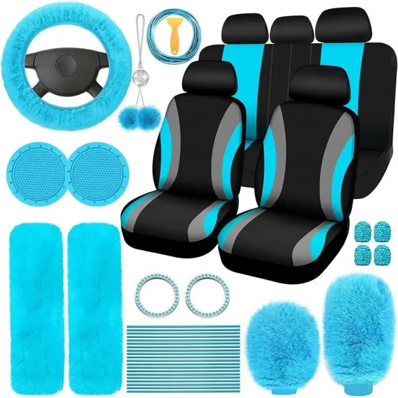 Universal Plush Steering Wheel Cover Kit 3 | PricZone