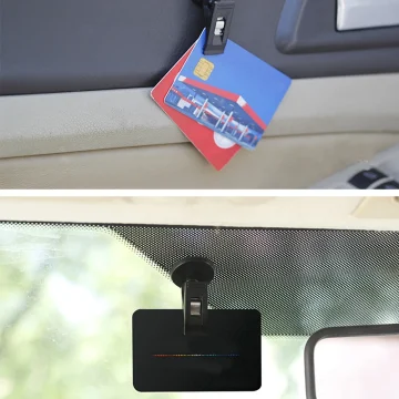 2pcs ABS Car Hook Clips for Sunshade and Tickets 2