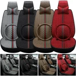 Universal PU Leather Car Seat Covers 5 Seats Anti Scratch 1 | PricZone