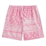 Boho Paisley Beach Shorts with Drawstring Waist 1 | PricZone