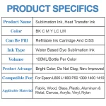 100ML 6 Pack Sublimation Ink for Epson Printers 6 | PricZone