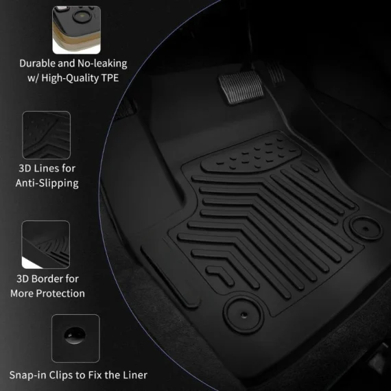 Tesla Model Y 5 Seat Floor Mats Cargo Liner 3 | PricZone