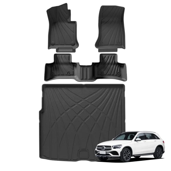 Benz GLC 5 Seat Car Floor Mats Cargo Liner TPE 1 | PricZone