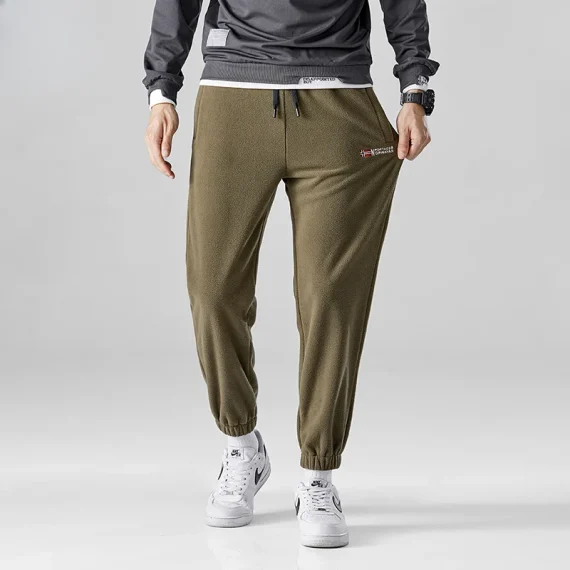 Wool Sweatpants Thick Double Sided Fleece Joggers 2 | PricZone