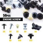 50 Pcs Underbody Shield Clips Mudguard Fasteners Kit 3 | PricZone