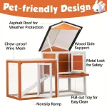 Outdoor Wooden Rabbit Hutch Cage House 6 | PricZone