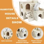 Wooden Hamster Hideout Maze and Habitat Hut 3 | PricZone