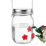 Hanging Mason Jar Bird Feeder for Outdoor Gardens 5 | PricZone