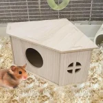 Wooden Hamster House Small Animal Habitat 3 | PricZone