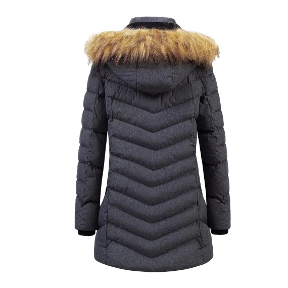 Winter Womens Long Puffer Coat Hooded Jacket 6 | PricZone