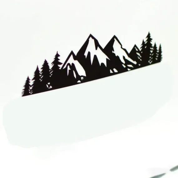 Removable Forest Snow Mountain Car Decal 3 | PricZone