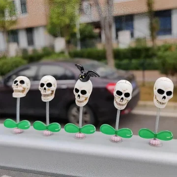 Hallowmas Funny Skeleton Bobblehead Doll for Cars 2