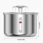 2L Stainless Steel Automatic Pet Water Fountain 6 | PricZone