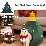 Exquisite Cat Bed Christmas Tree Shaped Pet Nest 2 | PricZone