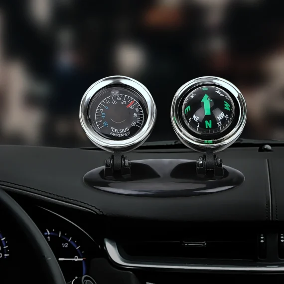 Car Compass and Thermometer 2 in 1 Automotive Guide 1 | PricZone