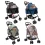 Foldable Pet Stroller with Detachable Basket and Shock Absorption