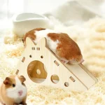 Hamster Wooden Hideout Cage Habitat for Small Pets 2 | PricZone