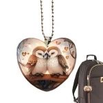 Owl Car Mirror Charm Valentine Gift for Loved Ones 1 | PricZone