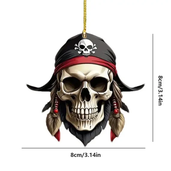 Swinging Skull Acrylic Car Pendant Rearview Charm 6 | PricZone