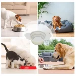 Collapsible Silicone Dog Bowl 600ml Portable Dish 5 | PricZone