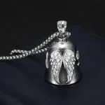 Motorcycle Guardian Angel Bell Keychain Pendant 3 | PricZone