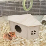 Wooden Hamster House Small Animal Habitat 2 | PricZone