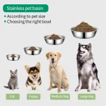 Durable Stainless Steel Dog Bowl for Feeding and Water 4 | PricZone