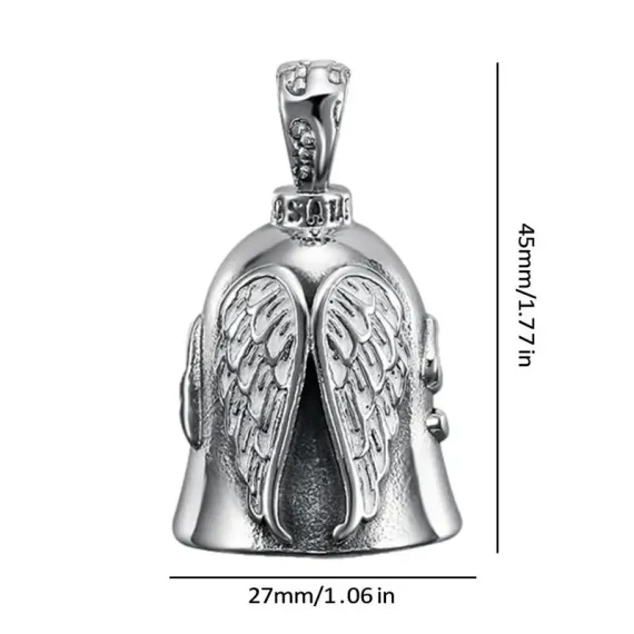 Motorcycle Guardian Angel Bell Keychain Pendant 2 | PricZone