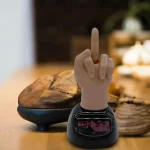 Solar Powered Funny Middle Finger Car Ornament 1 | PricZone