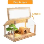 US 24 Inch Transparent Hamster Cage Pet Habitat 2 | PricZone