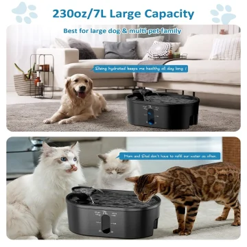 7L Cat Water Fountain Large Capacity Pet Dispenser 2