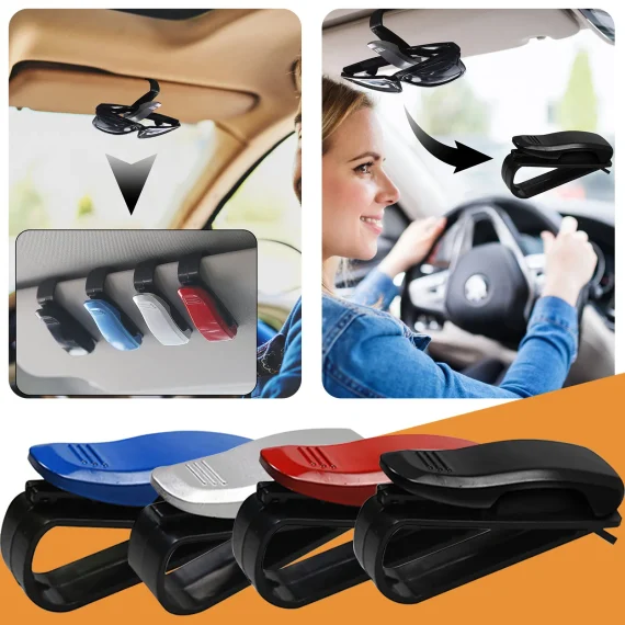 Multi Function Portable Auto Sun Visor Clip for Glasses 5 | PricZone